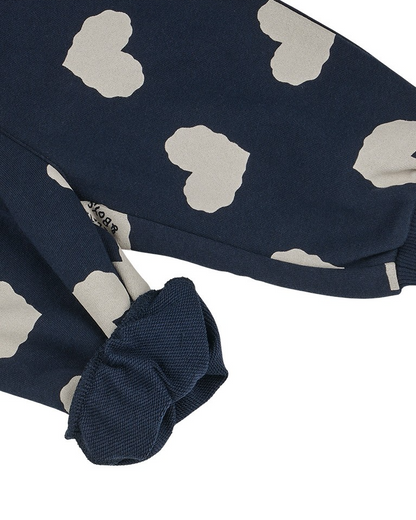 [BABY SET] Navy BB Heart Pattern Jogger