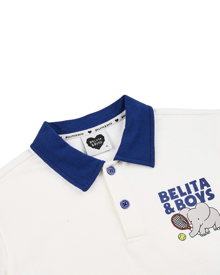 Blue Elephant Collar Shirt