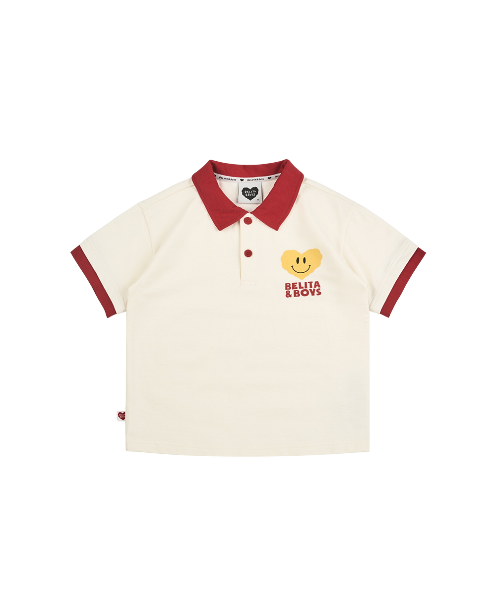 Red Smile Heart Collar Shirt