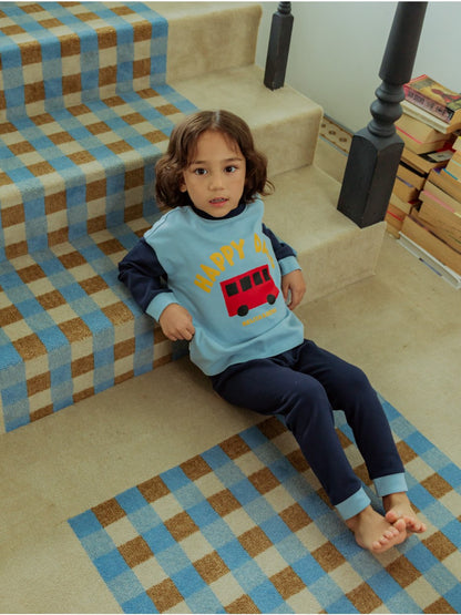 [SET] Navy Bus Color Block One Mile