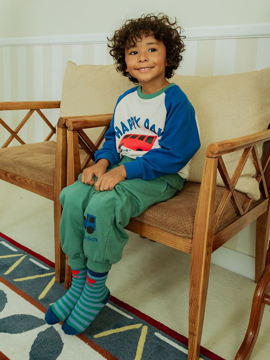 [SET] Blue Bus Color Block Jogger