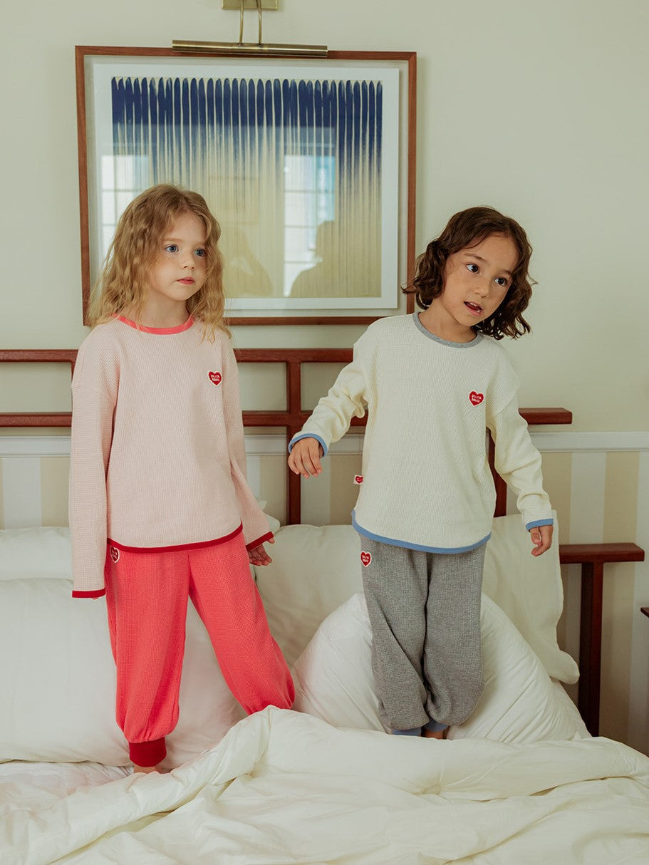 [SET] Pink BB Heart Waffle One Mile