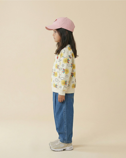 Blue BB Heart Balloon Denim Pants