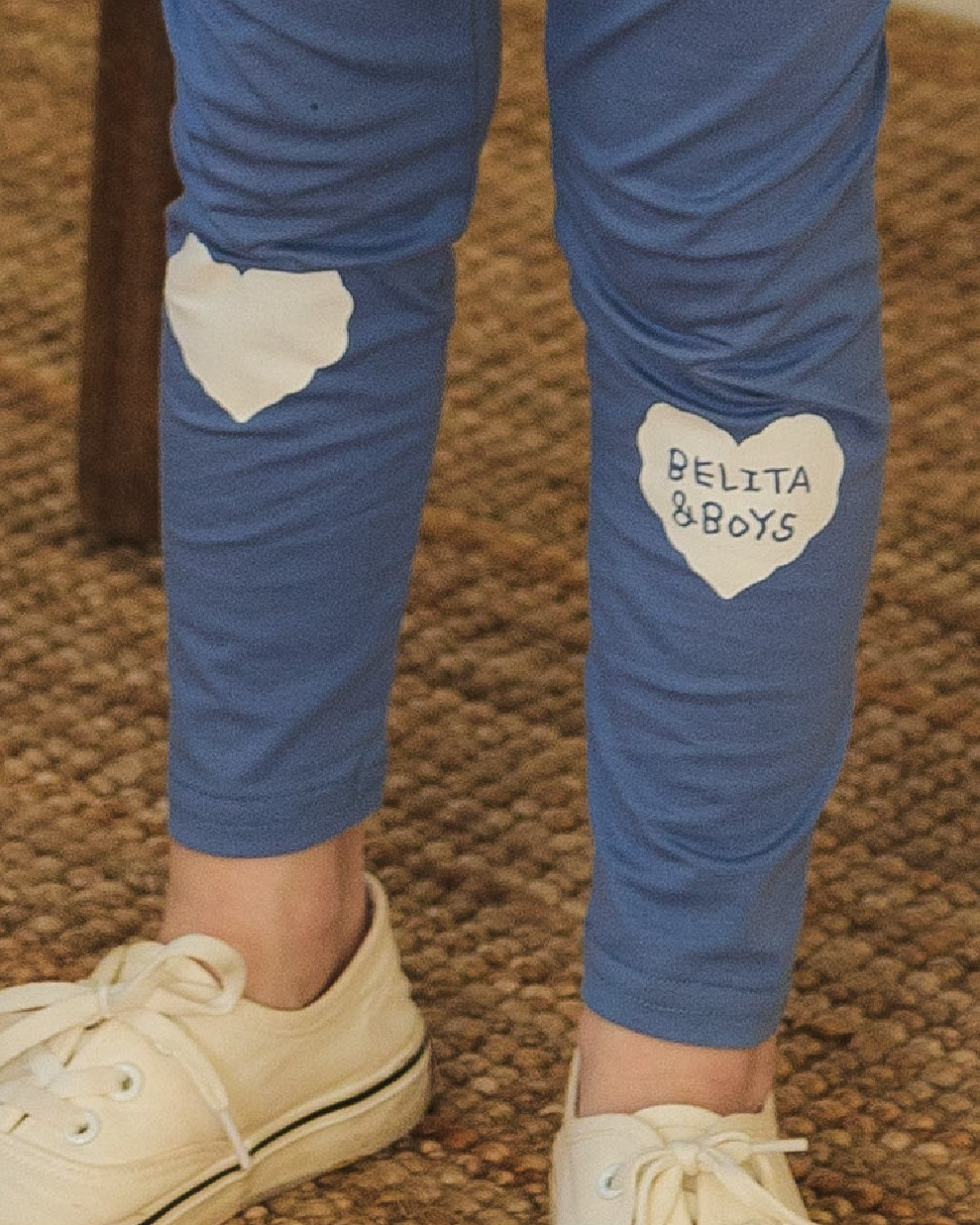 Light Blue Knee Point Leggings