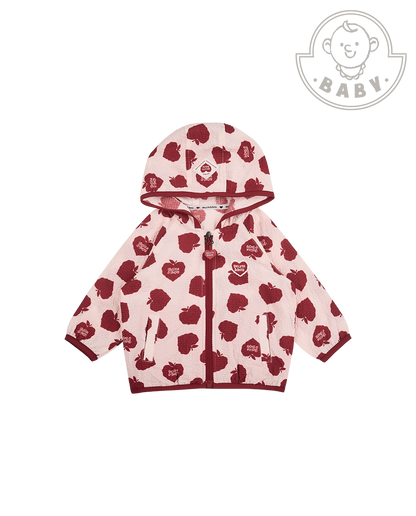 BABY Red Bubble Apple Pattern Windbreaker