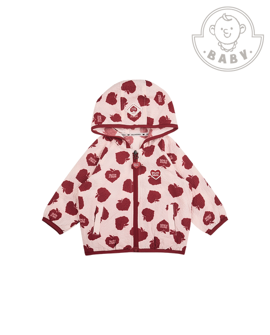 BABY Red Bubble Apple Pattern Windbreaker
