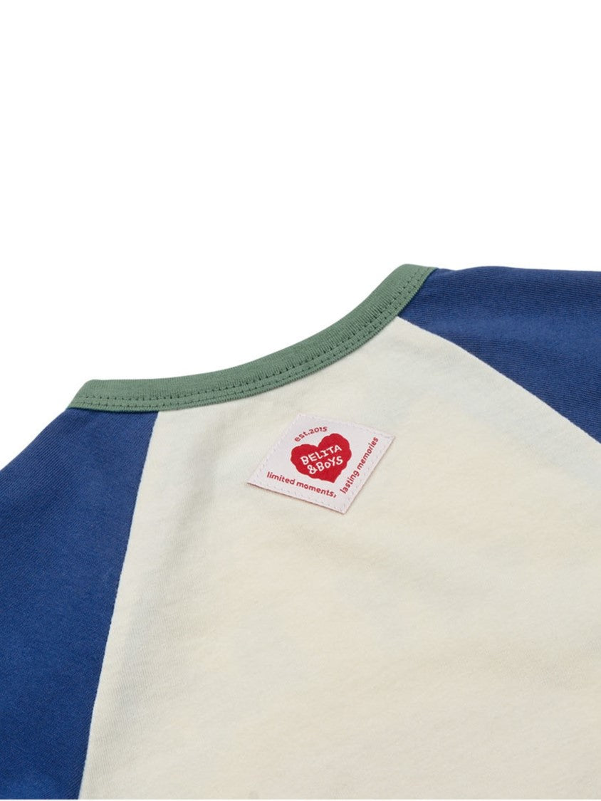 BABY Blue Bus Color Block Jumpsuit