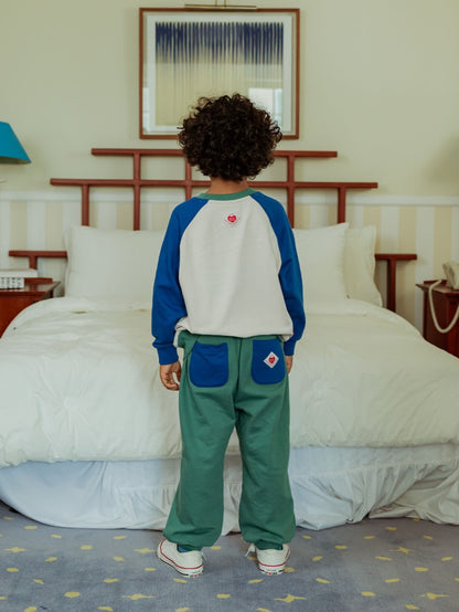 [SET] Blue Bus Color Block Jogger