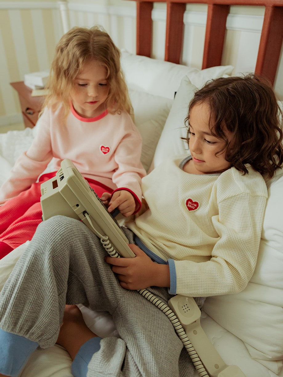 [SET] Cream BB Heart Waffle One Mile