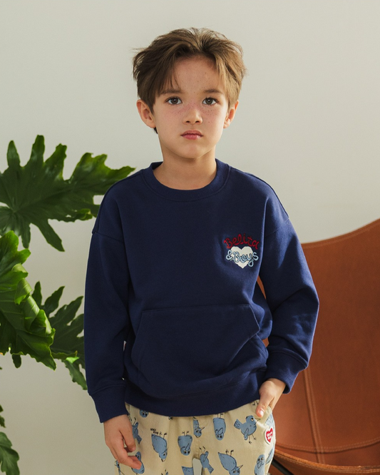 Navy Daddy Pocket Sweatshirt