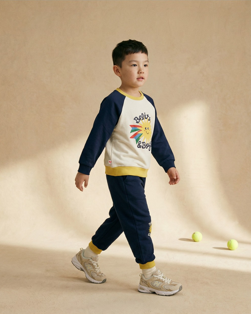 [SET] Navy Sun Color Block Jogger