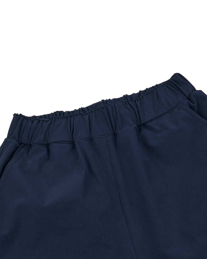 Navy BB Heart Nylon Shorts