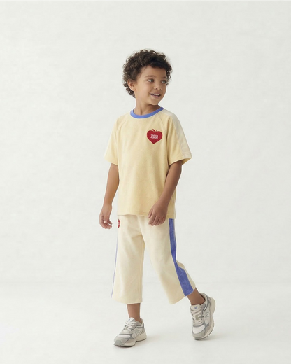 Yellow Bubble Apple Terry Mid Sleeve