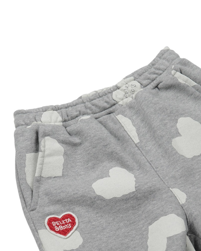 [BABY SET] Grey BB Heart Pattern Jogger