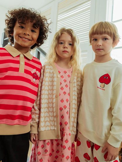 [SET] Cream Mushroom Pattern Jogger