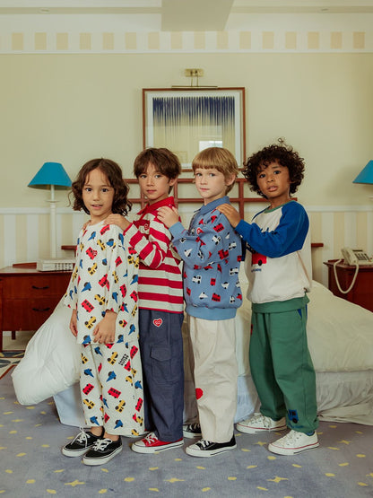 Red BB Heart Stripe Rugby Shirt