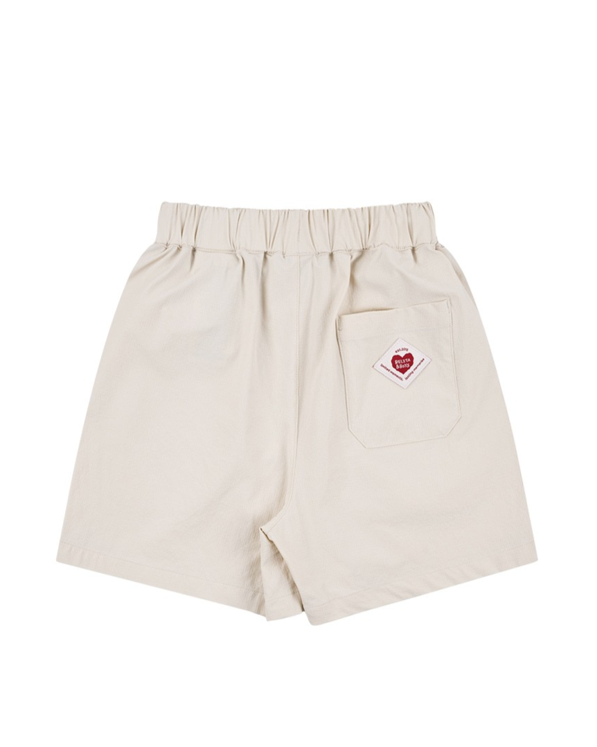 Ivory BB Heart Nylon Shorts