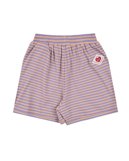 [SET] Violet BB Heart Stripe Sleeveless Shorts