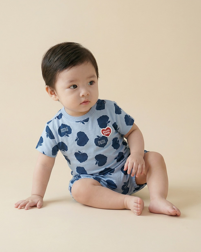[BABY SET] Navy Bubble Apple Pattern Shorts