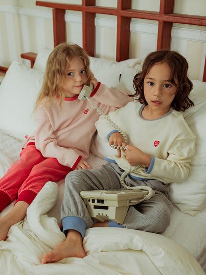 [SET] Cream BB Heart Waffle One Mile