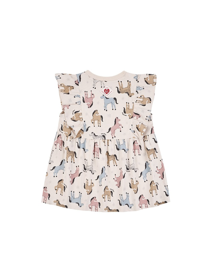 [GIRL SET] Light Pink Horse Pattern Blouse & Shorts