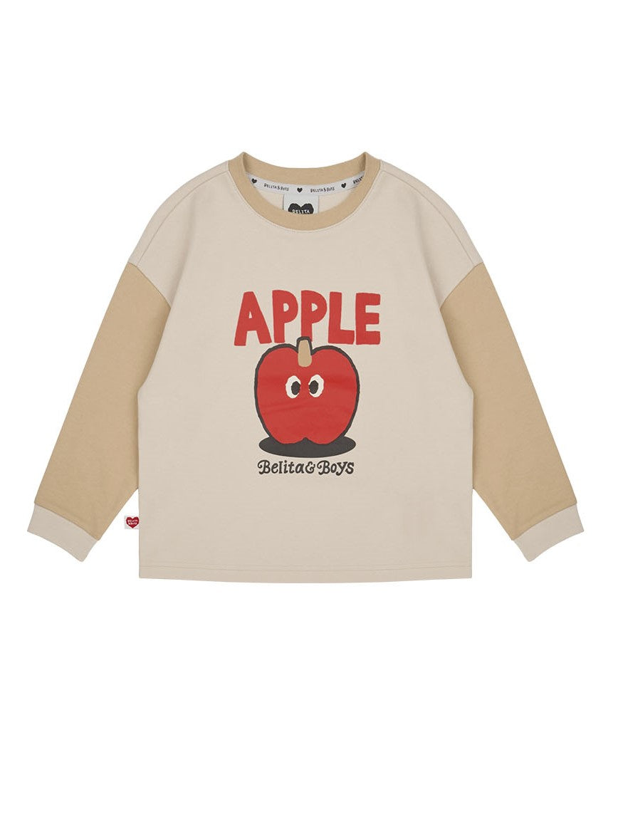 [SET] Beige Apple Color Block One Mile