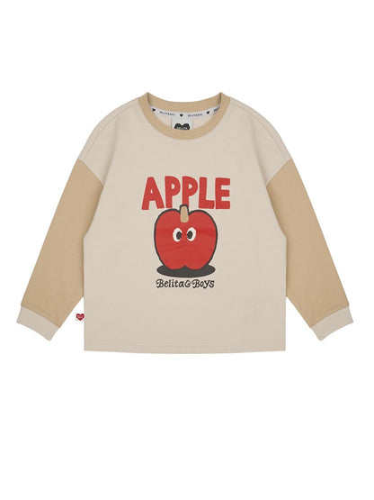 [SET] Beige Apple Color Block One Mile