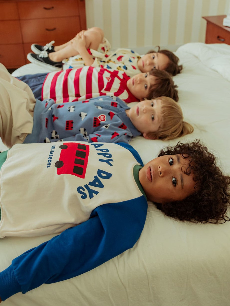 [SET] Blue Bus Color Block Jogger