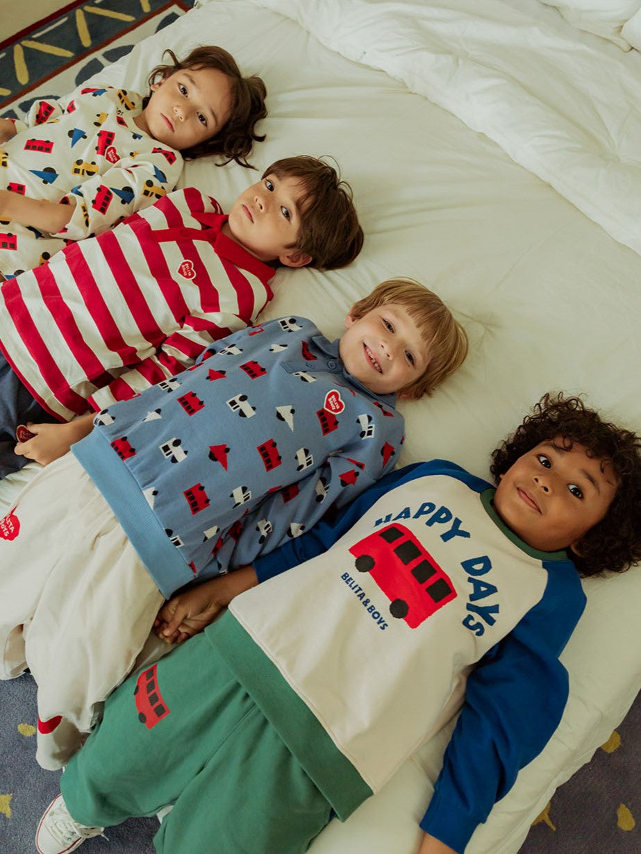 Red BB Heart Stripe Rugby Shirt