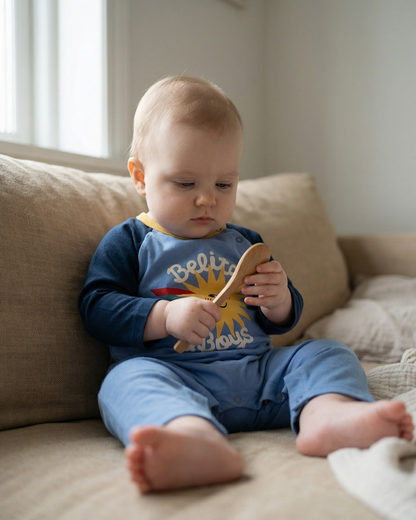 BABY Navy Sun Jumpsuit