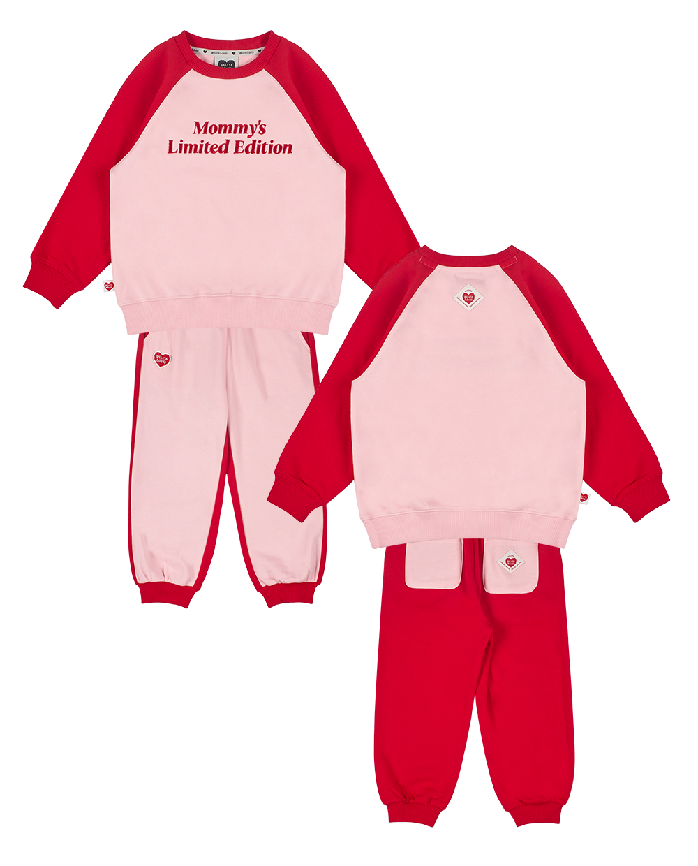 [SET] Pink Mommy Raglan Jogger
