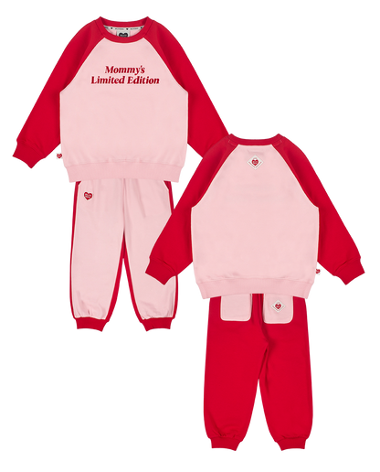 [SET] Pink Mommy Raglan Jogger