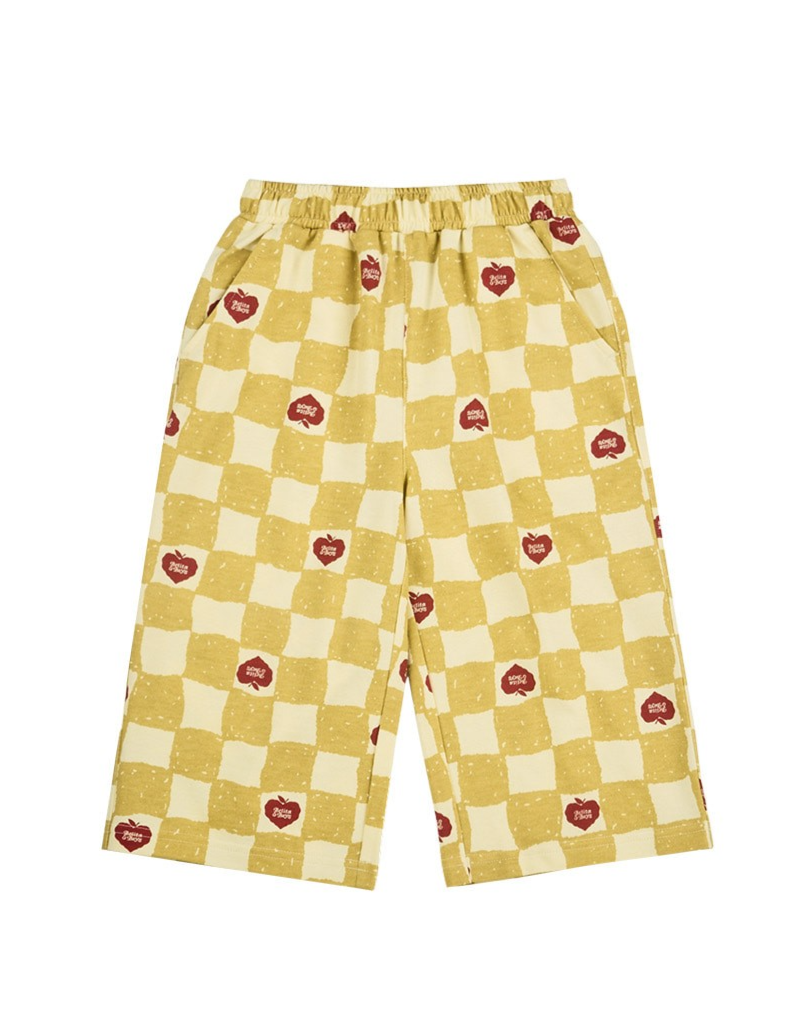 [SET] Yellow Bubble Apple Checkerboard Crop
