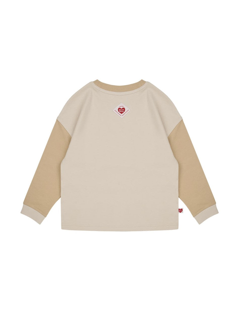 [SET] Beige Apple Color Block One Mile