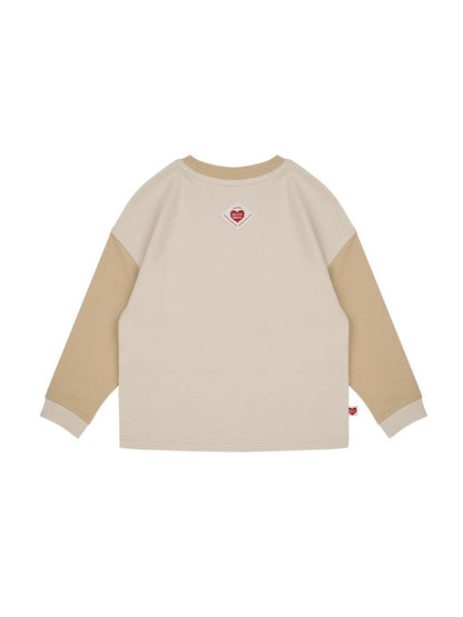 [SET] Beige Apple Color Block One Mile