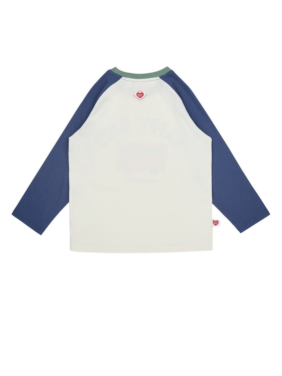 Blue Bus Raglan Long Sleeve