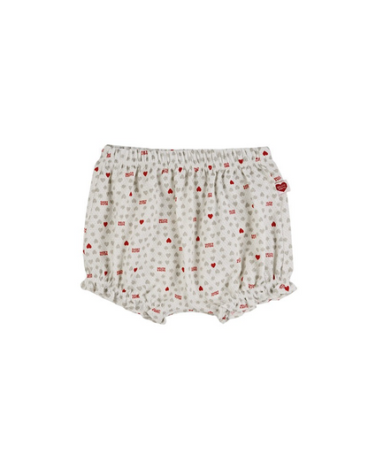 [BABY GIRL SET] Light Grey Heart Star Mesh Sleeveless Shorts