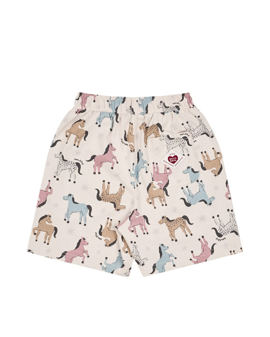[SET] Light Pink Horse Point Pattern Shorts