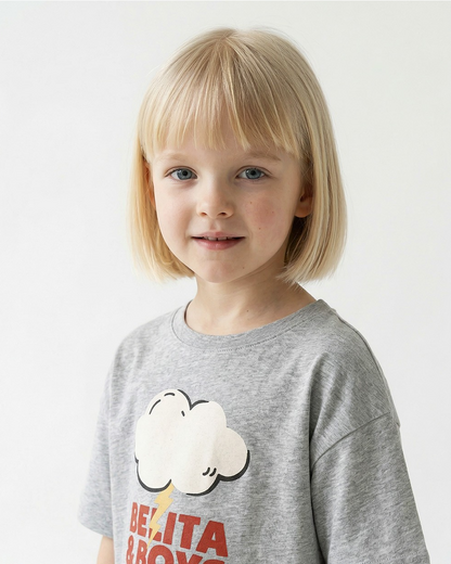 Grey Cloud Lightning Short Sleeve Tee