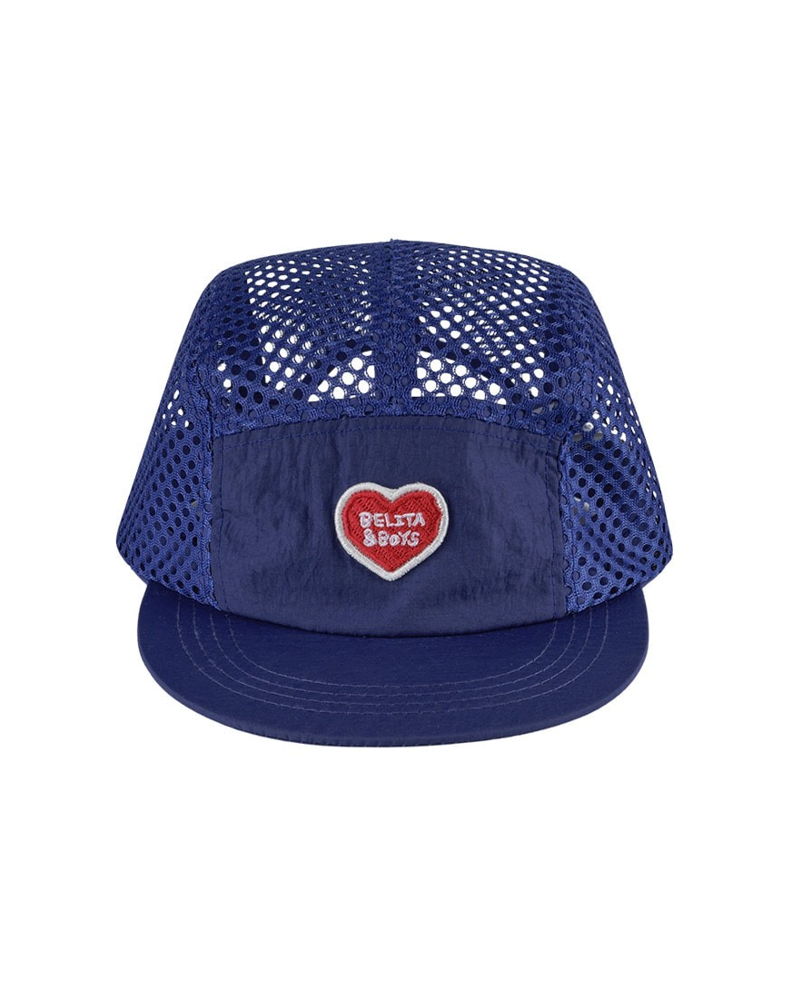 Blue BB Heart Mesh Camp Cap