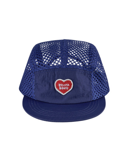 Blue BB Heart Mesh Camp Cap