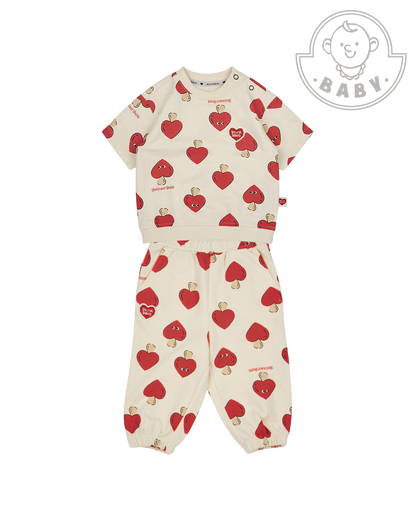 [BABY SET] Red Mushroom Pattern Jogger