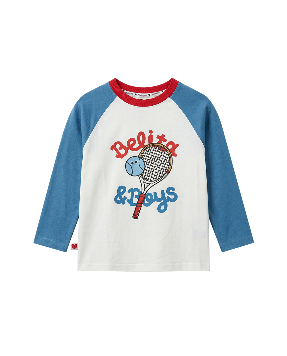 Blue Tennis Raglan Long Sleeve