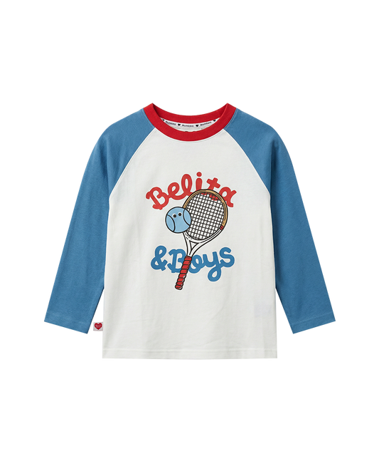 Blue Tennis Raglan Long Sleeve