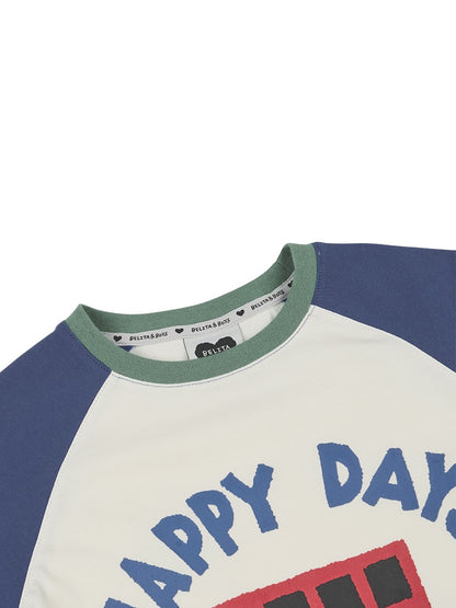 Blue Bus Raglan Long Sleeve