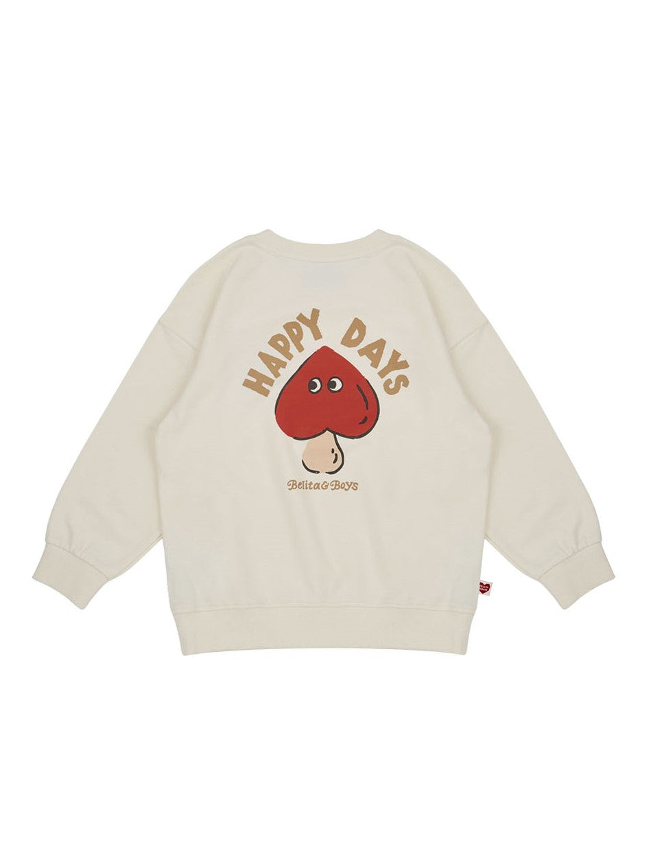 [SET] Cream Mushroom Pattern Jogger