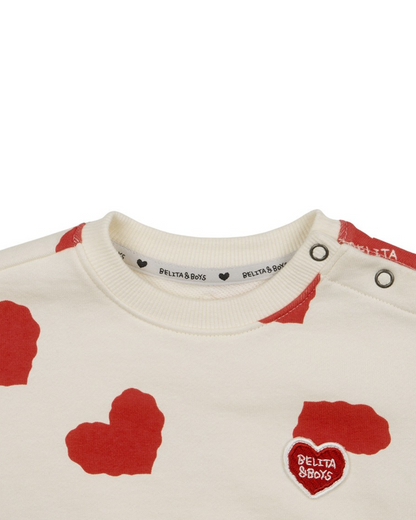 [BABY SET] Red BB Heart Pattern Jogger