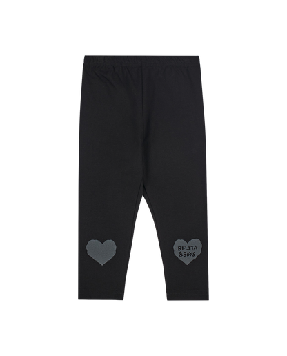 BABY Black Knee Point Leggings