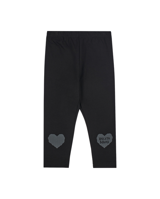BABY Black Knee Point Leggings