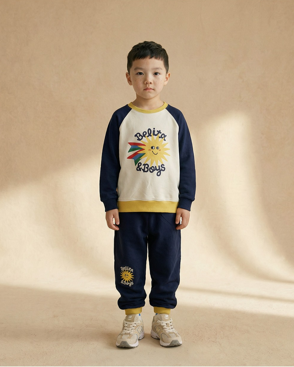 [SET] Navy Sun Color Block Jogger